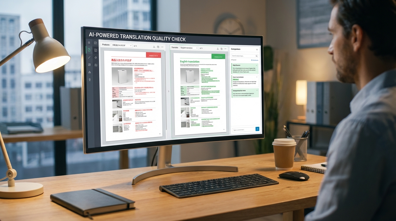 AIカタログ翻訳の品質チェック