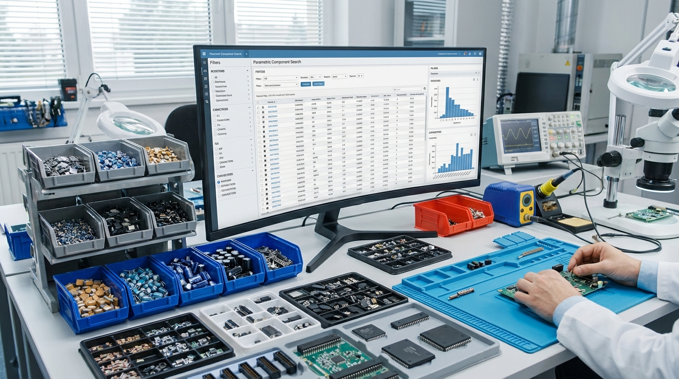 電子部品メーカーのパラメトリック検索