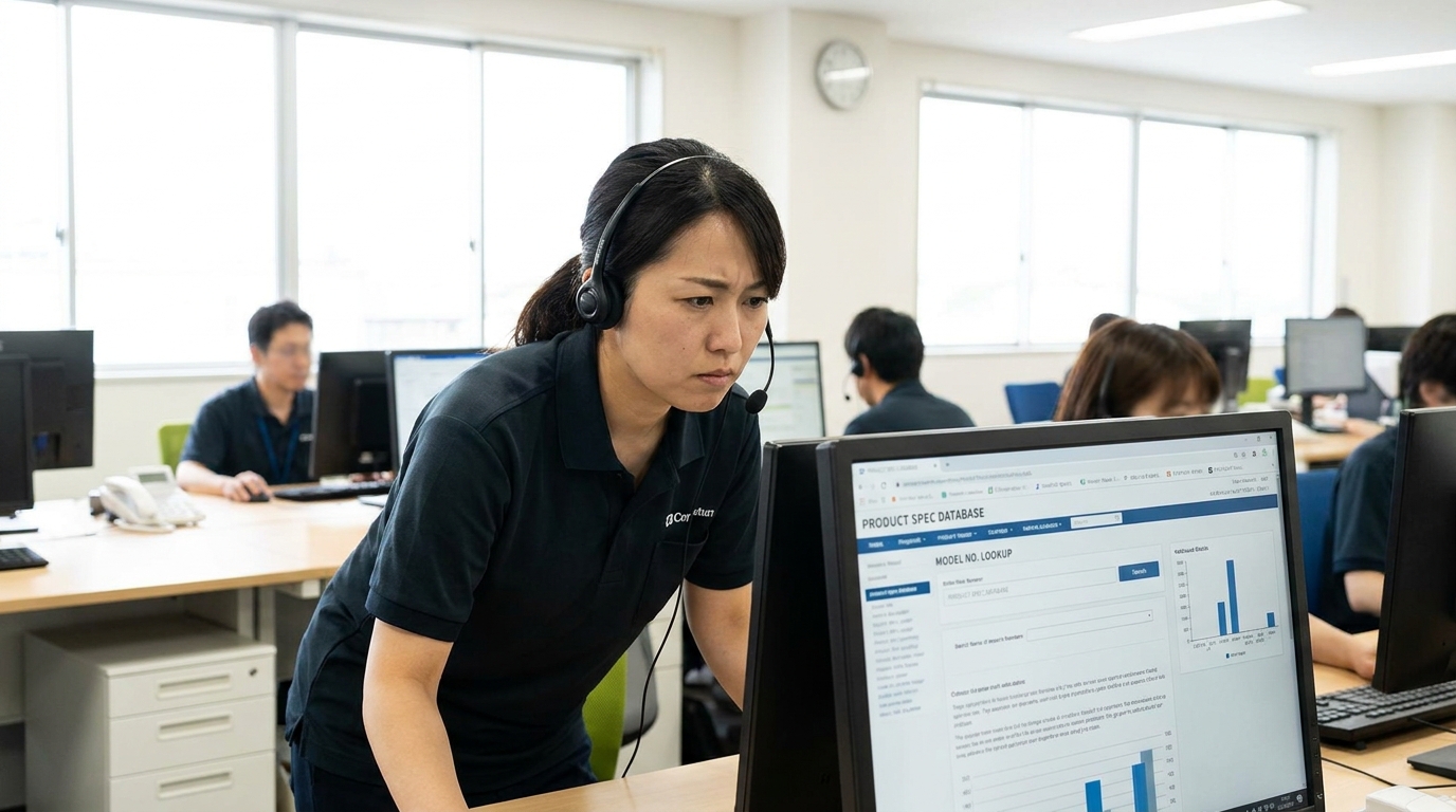 サービスセンタースタッフ向け商品情報共有システムを解説する記事のカバー画像
